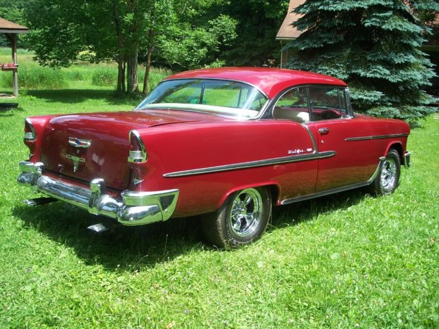 1955 Turquoise/ White Chevrolet Bel Air/150/210 Coupe