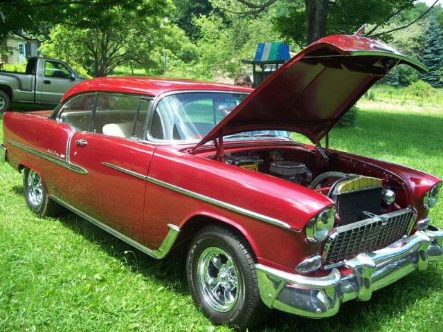 1955 Turquoise/ White Chevrolet Bel Air/150/210 Coupe