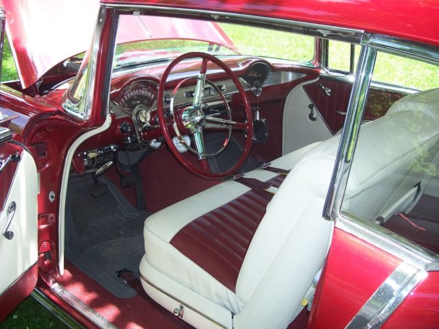 1955 Turquoise/ White Chevrolet Bel Air/150/210 Coupe