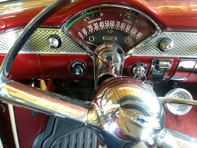 1955 Turquoise/ White Chevrolet Bel Air/150/210 Coupe