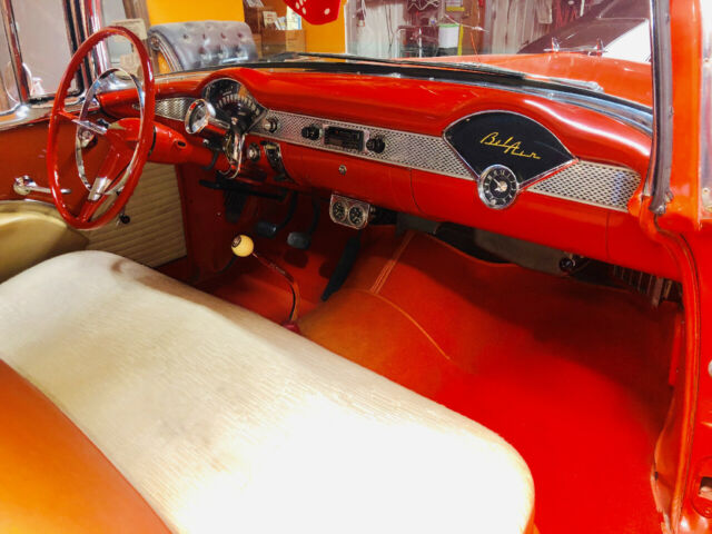 1955 Red Chevrolet Bel Air/150/210 --