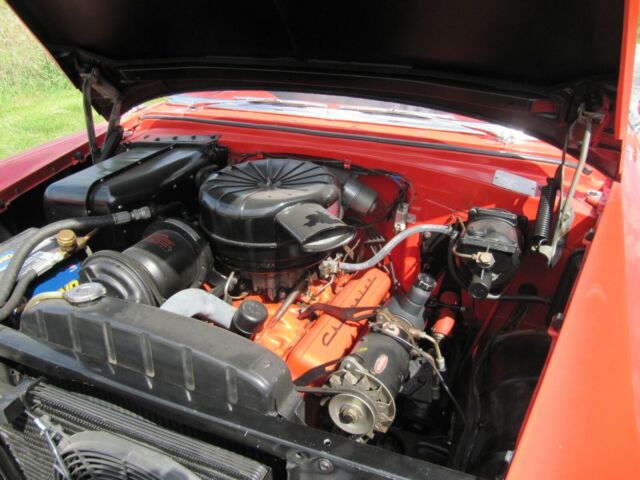 1955 Red/White Chevrolet Bel Air/150/210 2 dr Hardtop
