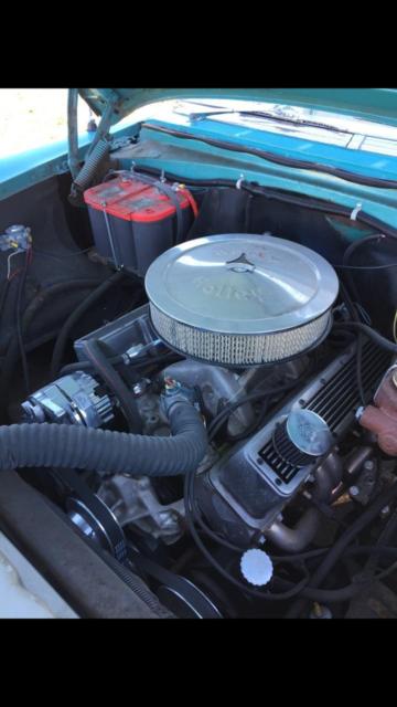 1955 Teal Chevrolet Bel Air/150/210 4 Door