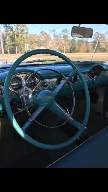 1955 Teal Chevrolet Bel Air/150/210 4 Door