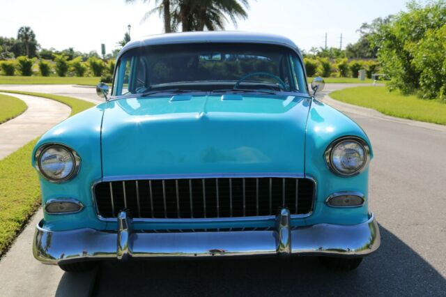 1955 Teal Chevrolet Bel Air/150/210 Coupe
