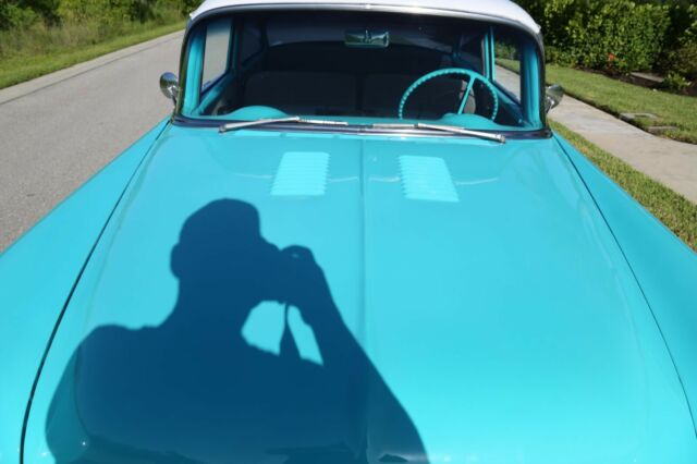 1955 Teal Chevrolet Bel Air/150/210 Coupe