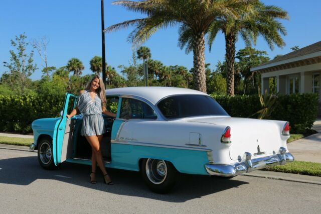 1955 Teal Chevrolet Bel Air/150/210 Coupe