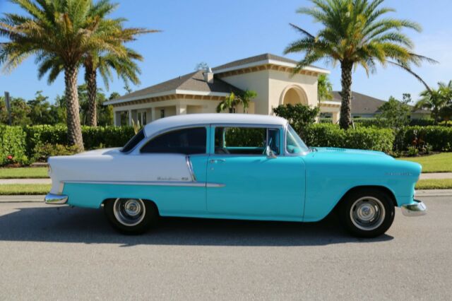 1955 Teal Chevrolet Bel Air/150/210 Coupe