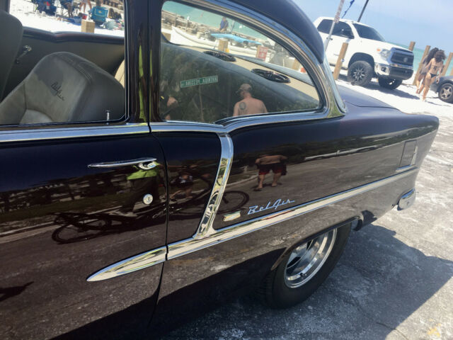 1955 Burgundy Chevrolet Bel Air/150/210 Sedan