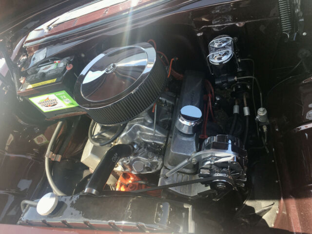 1955 Burgundy Chevrolet Bel Air/150/210 Sedan