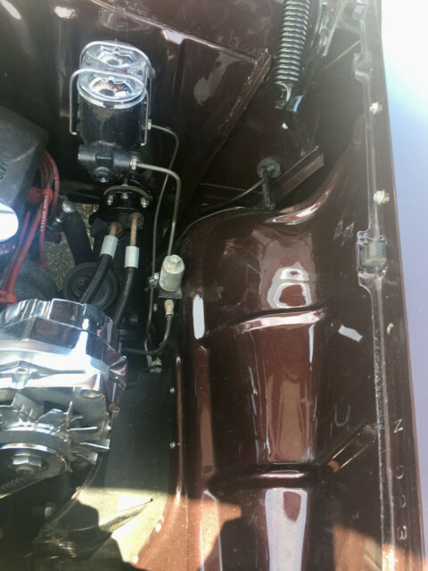 1955 Burgundy Chevrolet Bel Air/150/210 Sedan