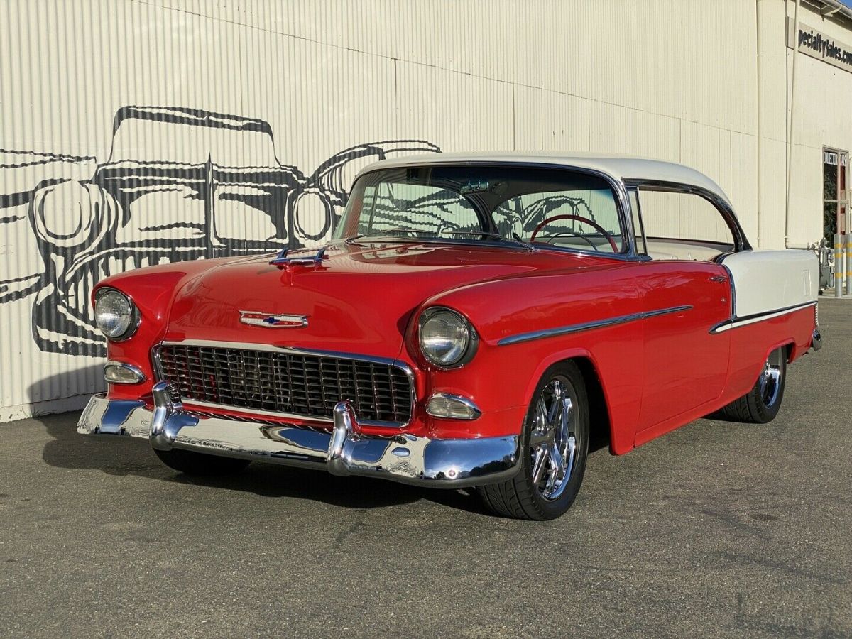 1955 Red Chevrolet Bel Air/150/210 Hardtop