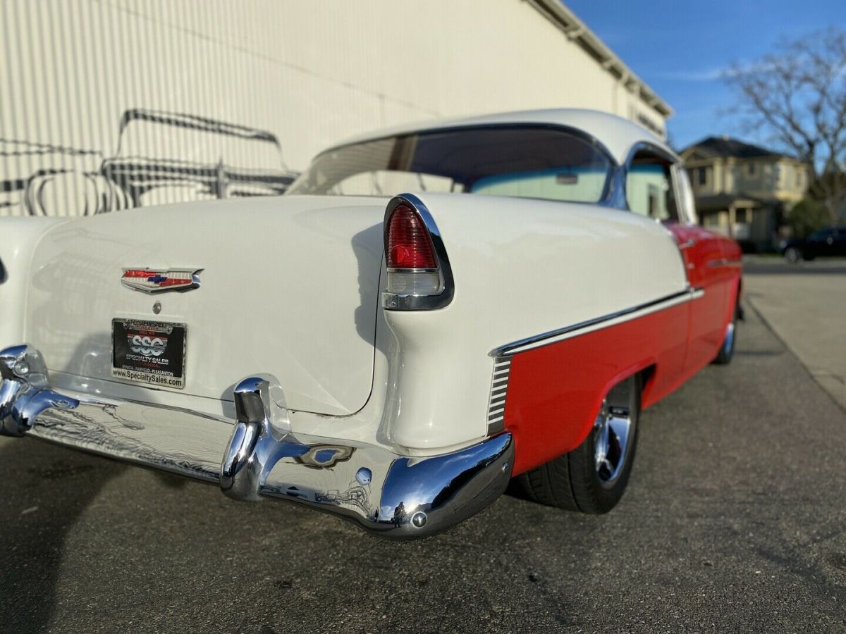 1955 Red Chevrolet Bel Air/150/210 Hardtop