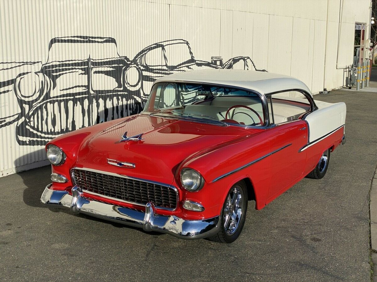 1955 Red Chevrolet Bel Air/150/210 Hardtop