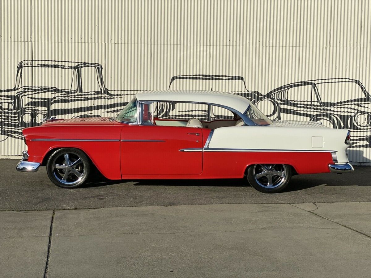 1955 Red Chevrolet Bel Air/150/210 Hardtop
