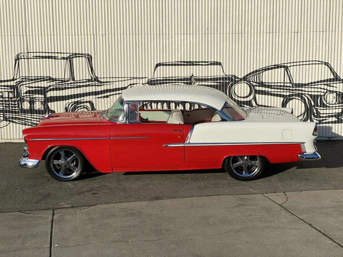 1955 Red Chevrolet Bel Air/150/210 Hardtop