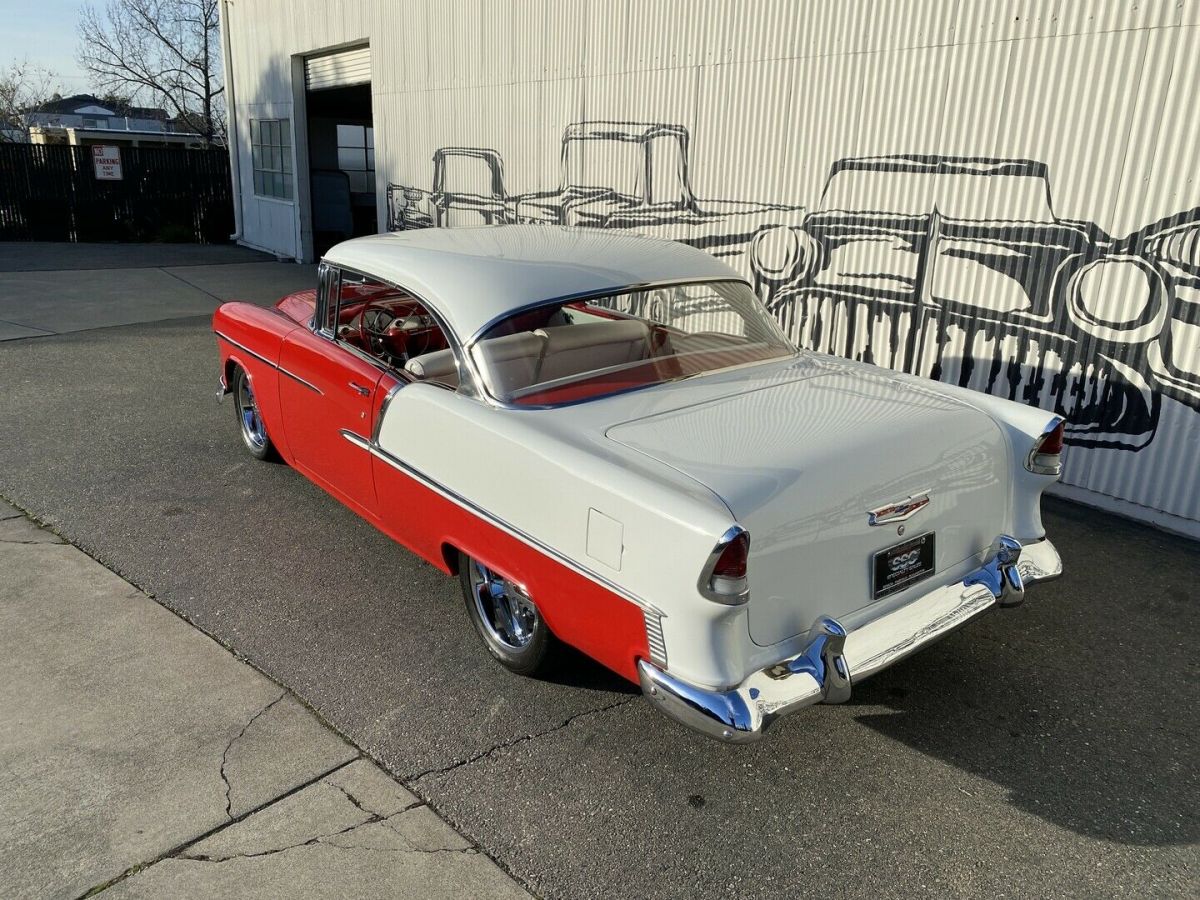 1955 Red Chevrolet Bel Air/150/210 Hardtop