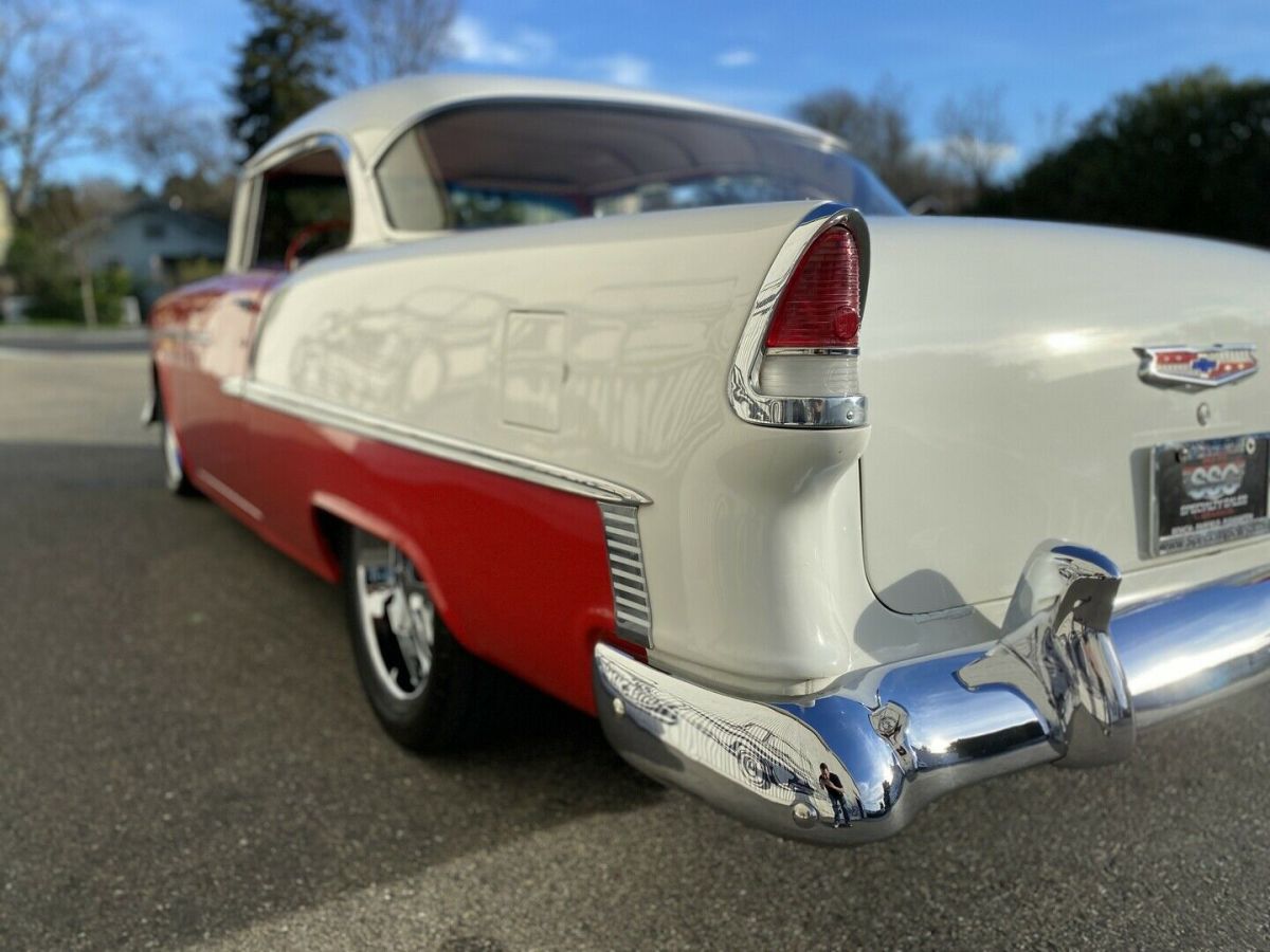 1955 Red Chevrolet Bel Air/150/210 Hardtop