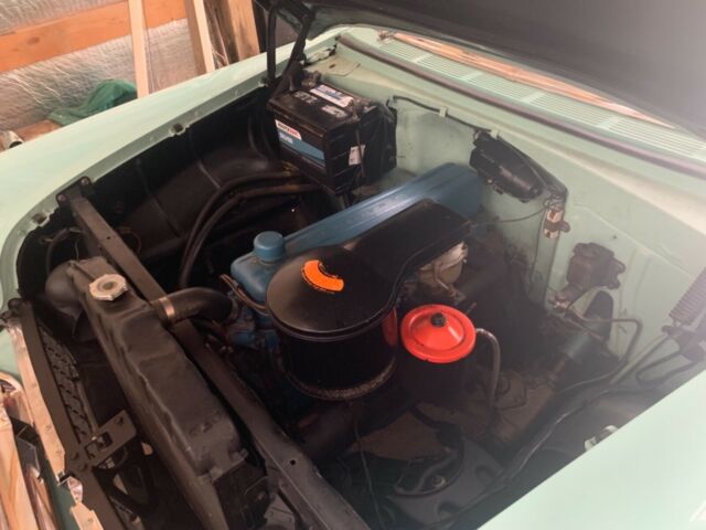 1955 Turquoise white Chevrolet Bel Air/150/210 Sedan