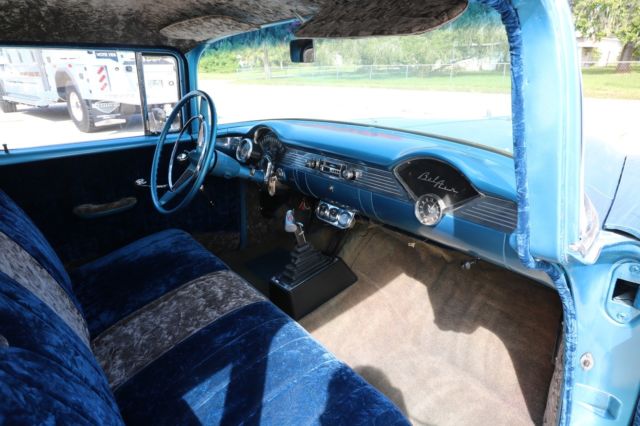 1955 Blue Chevrolet Bel Air/150/210