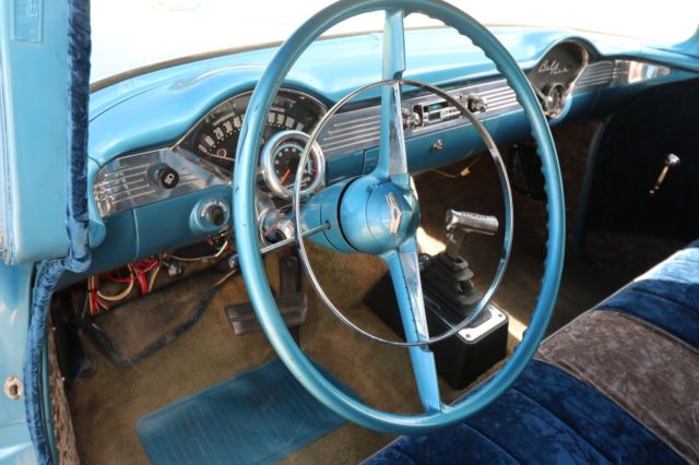 1955 Blue Chevrolet Bel Air/150/210