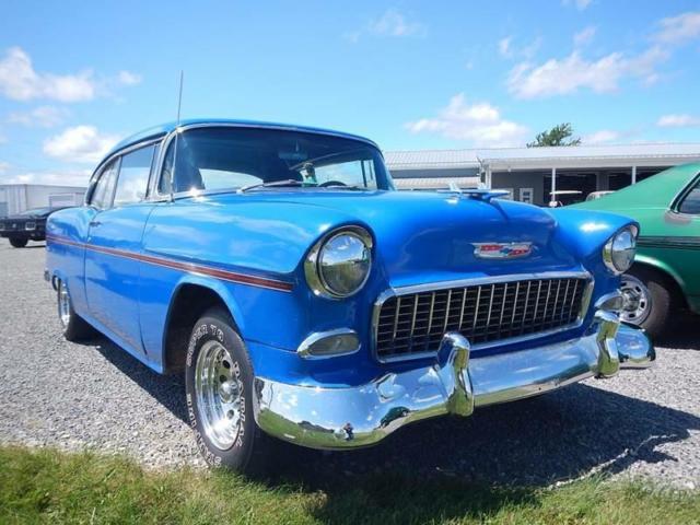 1955 Blue Chevrolet Bel Air/150/210 --