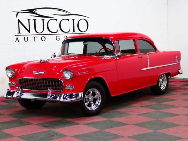 1955 Red Chevrolet Bel Air/150/210 Coupe