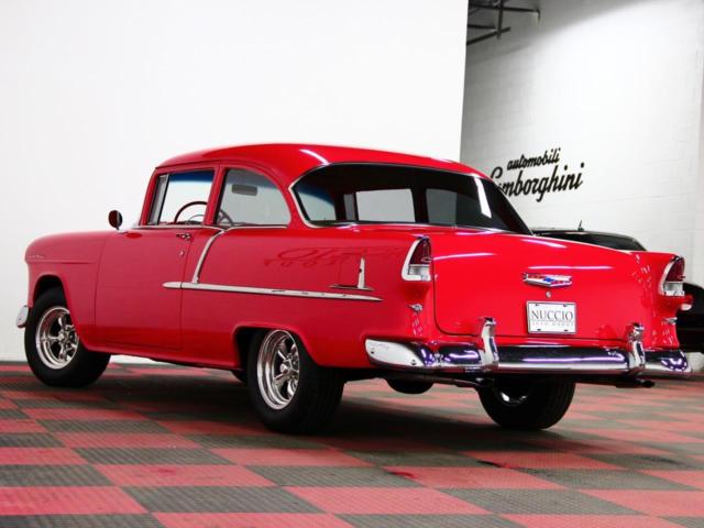 1955 Red Chevrolet Bel Air/150/210 Coupe