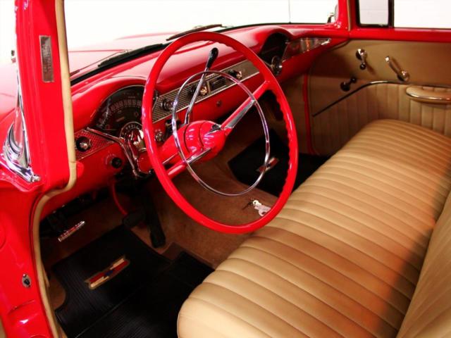 1955 Red Chevrolet Bel Air/150/210 Coupe