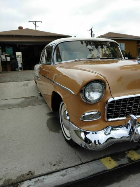 1955 Brown Chevrolet Bel Air/150/210 Sedan