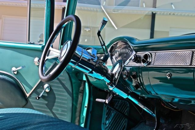 1955 Teal Chevrolet Bel Air/150/210 Sedan