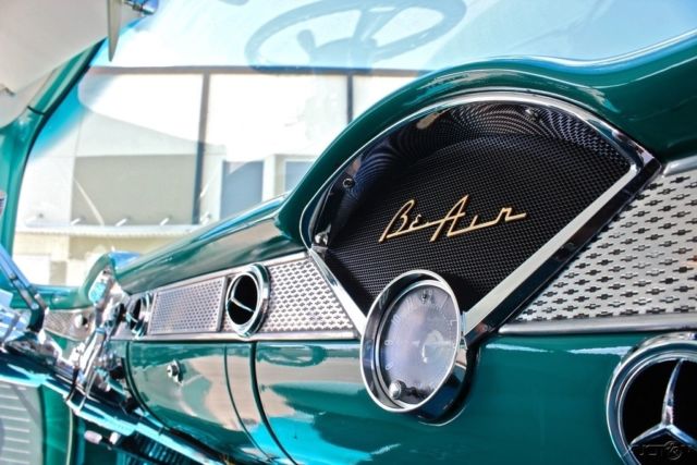 1955 Teal Chevrolet Bel Air/150/210 Sedan