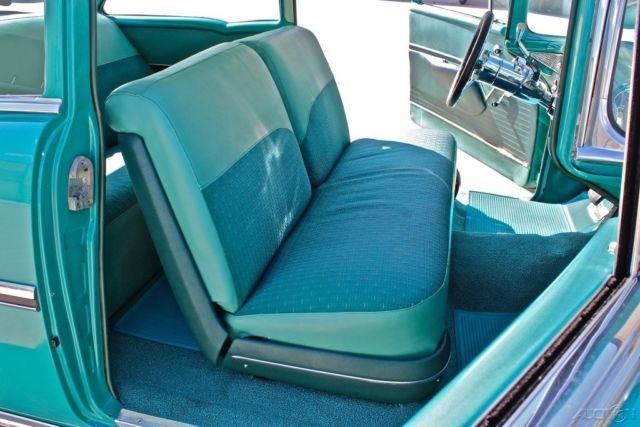 1955 Teal Chevrolet Bel Air/150/210 Sedan