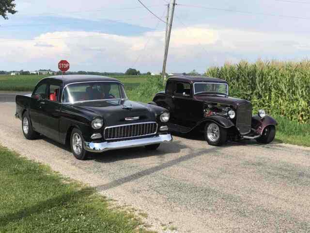 1955 Black Chevrolet Bel Air