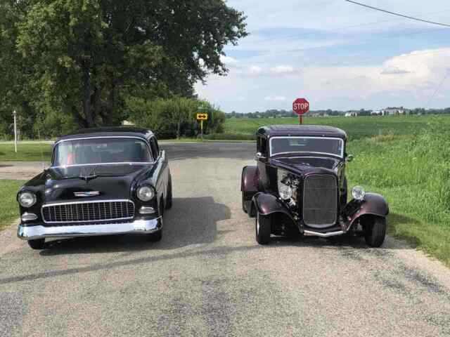 1955 Black Chevrolet Bel Air