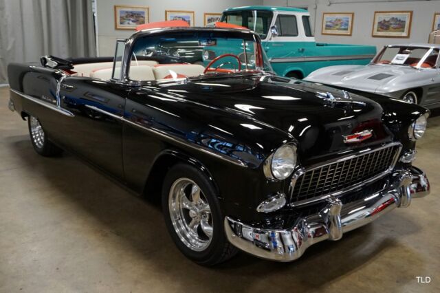 1955 Black Chevrolet Bel Air/150/210 Convertible