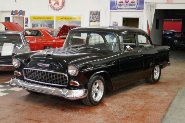 1955 Black Chevrolet Bel Air/150/210 Coupe