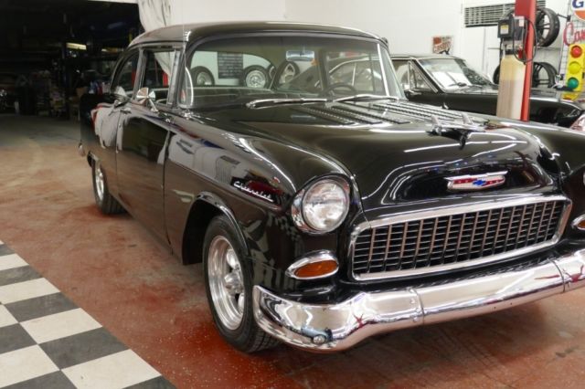 1955 Black Chevrolet Bel Air/150/210 Coupe