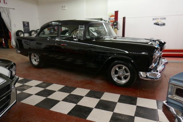 1955 Black Chevrolet Bel Air/150/210 Coupe
