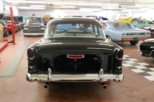 1955 Black Chevrolet Bel Air/150/210 Coupe