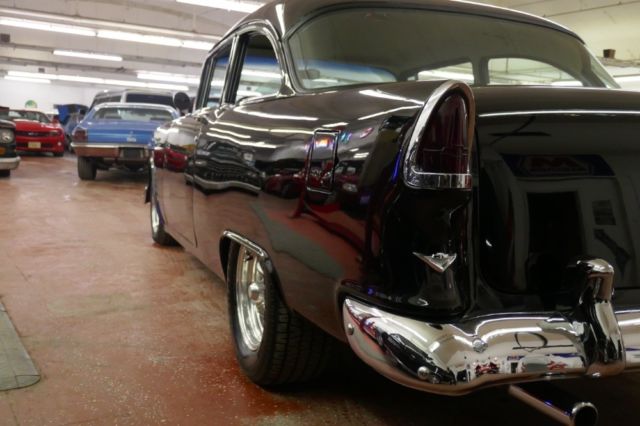 1955 Black Chevrolet Bel Air/150/210 Coupe