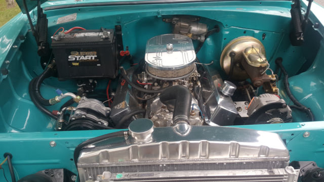 1955 Turquoise / White Chevrolet Bel Air/150/210 2DR Hard Top