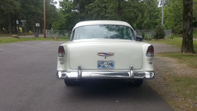 1955 Turquoise / White Chevrolet Bel Air/150/210 2DR Hard Top