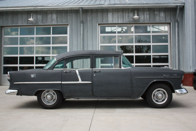 1955 Black Chevrolet Bel Air/150/210