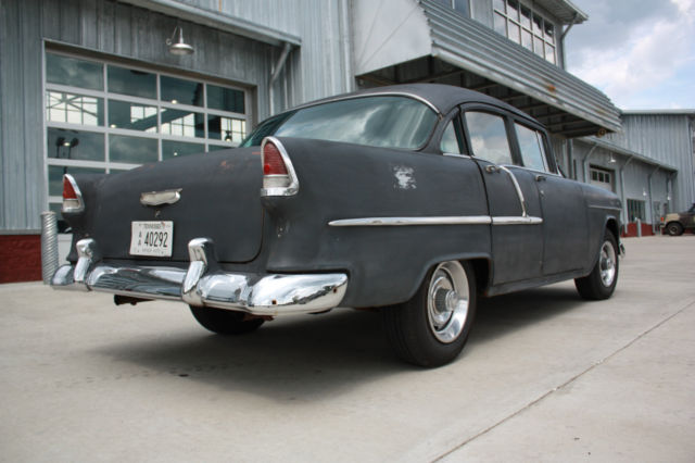 1955 Black Chevrolet Bel Air/150/210