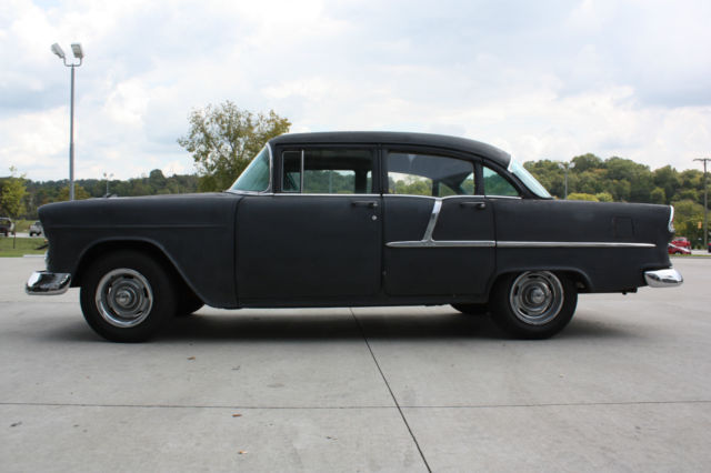 1955 Black Chevrolet Bel Air/150/210