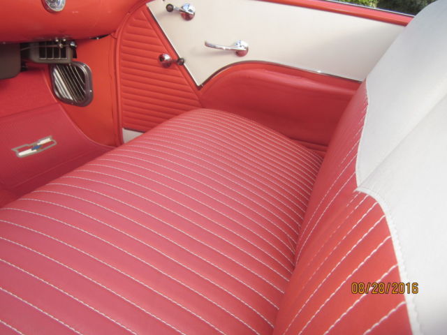 1955 Red / White Chevrolet Bel Air/150/210 Convertible