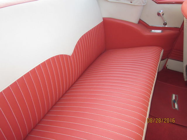 1955 Red / White Chevrolet Bel Air/150/210 Convertible