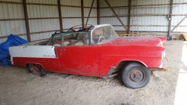 1955 shoreline beige/gypsy red Chevrolet Bel Air/150/210 Convertible