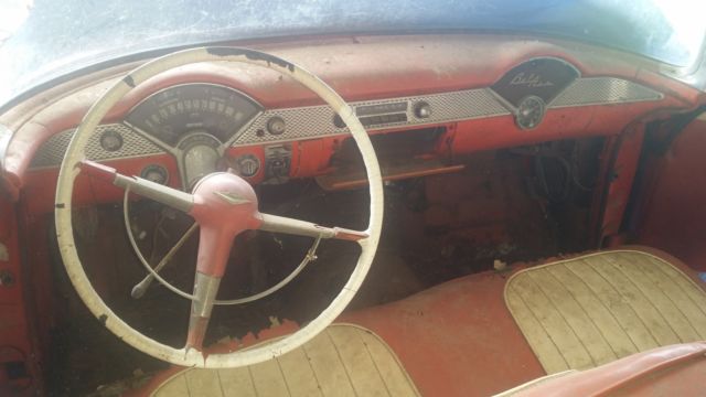 1955 shoreline beige/gypsy red Chevrolet Bel Air/150/210 Convertible